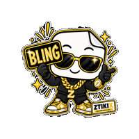 Gold Flex Sticker by ZTIKIX