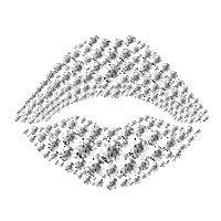 3D Kiss Sticker by betseyjohnson