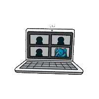 Elephant Laptop Sticker by Dramblys
