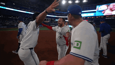 Captain Kirk Hug GIF by Toronto Blue Jays