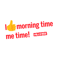 hillsbroscoffee coffee good morning morning tired Sticker