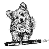 Corgi Pen Sticker by Montblanc
