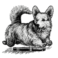 Corgi Fountain Pen Sticker by Montblanc