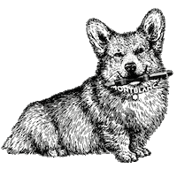 Corgi Pen Sticker by Montblanc