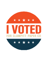 ClampittPaper vote paper packaging familybusiness Sticker