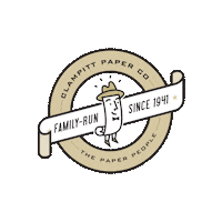 ClampittPaper paper packaging clampitt family run Sticker
