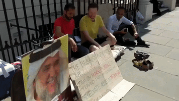 Son of Jailed Bahraini Opposition Leader Stages Hunger Strike Outside Embassy in London