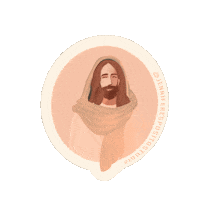 Jesus Christ Pink Sticker