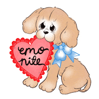 Puppy Love Sticker by Emo Nite