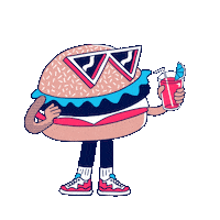 Happy Hour Pink Sticker by Electric Shuffle