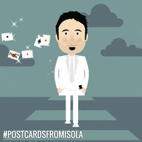 postcardsfromisola magic rabbit hat lights GIF