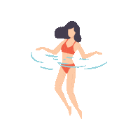 Summer Swimming Sticker