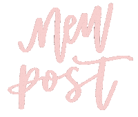 New Post Calligraphy Sticker