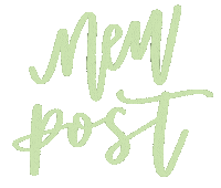 New Post Calligraphy Sticker