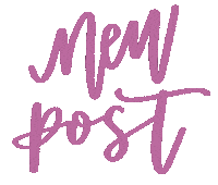 New Post Calligraphy Sticker