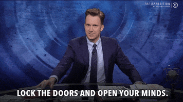 lock the doors GIF by The Opposition w/ Jordan Klepper