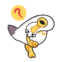 Thinking What Sticker by Aniimo