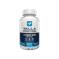 YallaProtein supplements dubaifitness yallaprotein l-glutamine Sticker