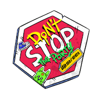 dpstreet party cool rock fiesta Sticker