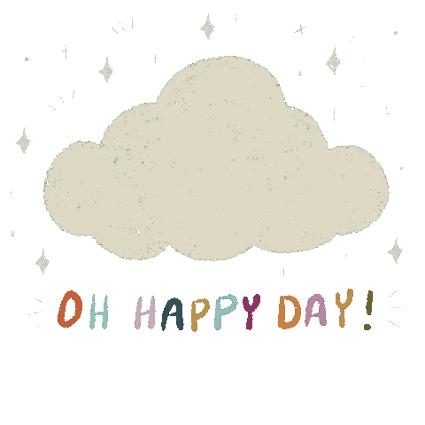 artistjacquie cloud happy day rainbow cloud Sticker