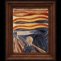 The Scream Art GIF by ElmonX