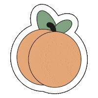 Fruit Peach Sticker