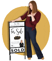 MelissaDunnRealty real estate realtor sold sign Sticker