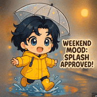 Umbrella Splashing GIF by Persona