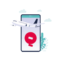 Plane Transport Sticker by Sila Qatar