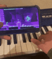 keytoucher1434 piano gd keyboard geometry dash GIF