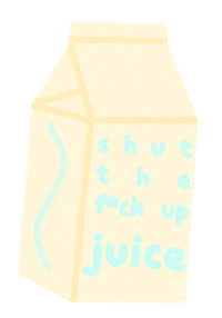 tootahdesigns meme shut up juice stfu Sticker
