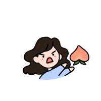 itsmiana cute angry reactions peach Sticker