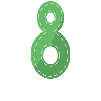 Numbers Sticker by Hobbykokken