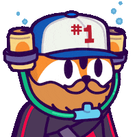 Hat Beard Sticker by Famous Fox Federation