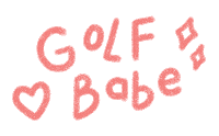 Girl Golf Sticker by Catharina Stewart