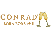 Bora Bora Champagne Sticker by Conrad Bora Bora Nui