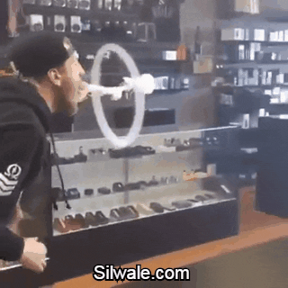 smoking skills GIF by Silwale