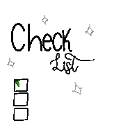 estudiesmands check checklist lista estudiesmands Sticker