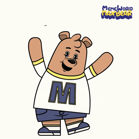 Cartoon Reaction GIF by Meme World of Max Bear
