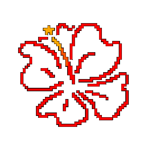 Pixel Summer Sticker