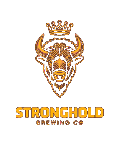 Craft Beer Bison Sticker by stronghold brewing co