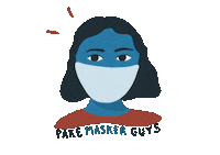 ruangsasa quarantine stayhome stay home facemask Sticker