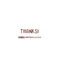 florisartgallery art thanks thankyou gallery Sticker