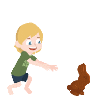 Kids Bunny Sticker by Shonduras