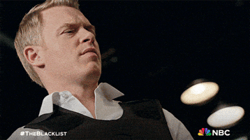 The Blacklist Shaking Head GIF by NBC