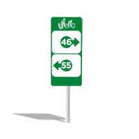 vhello belgique knooppunt vhello point-noeud Sticker