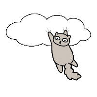 Scared Cat Sticker by KETNIPZ