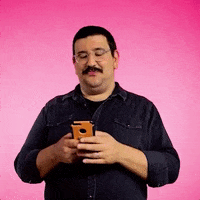 hold please one second GIF by Julieee Logan