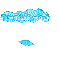 mobilitychick wave flow mobility yoga flow Sticker