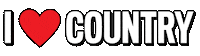 Country Music Love Sticker by CMT